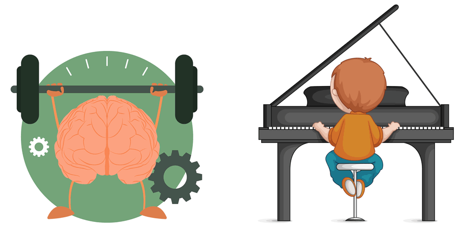 Chơi piano giúp phát triển trí não và tư duy cho trẻ nhỏ rất tốt.